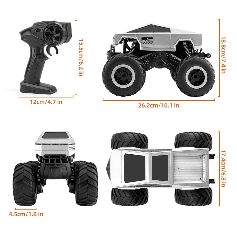Tesla Cybertruck-style 4WD remote-controlled car